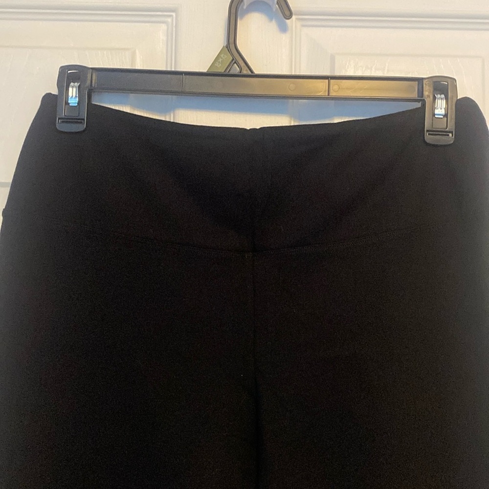 Croft & Barrow Classic Fit Mid Rise Cotton Spandex Black Leggings Sz L NWT - Picture 2 of 7